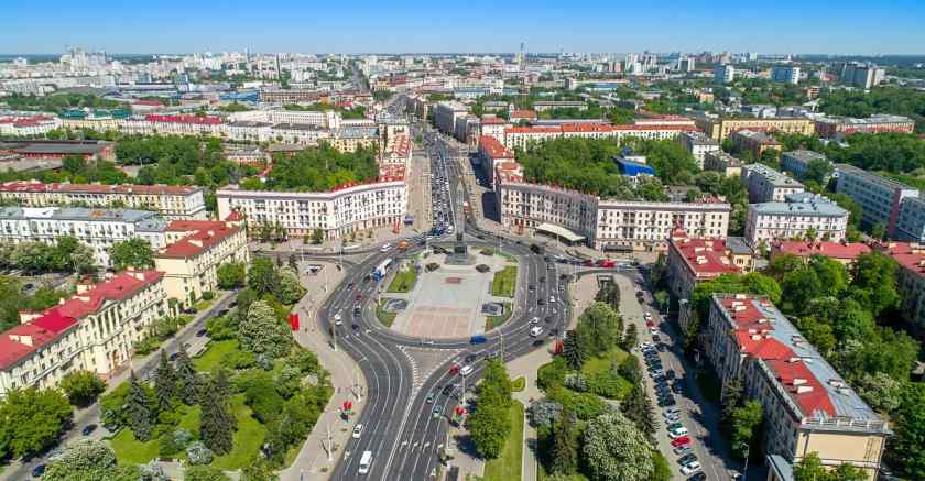 Панорама Партизанского района города Минска